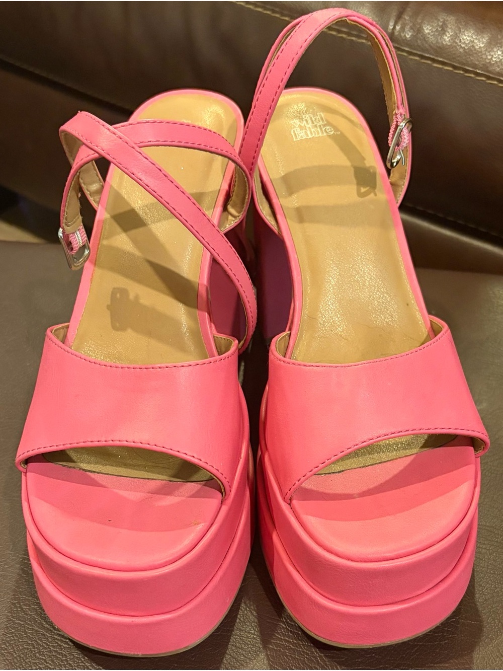 Pink Platform Heels - Women